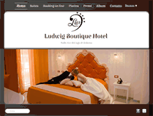Tablet Screenshot of ludwigboutiquehotel.com